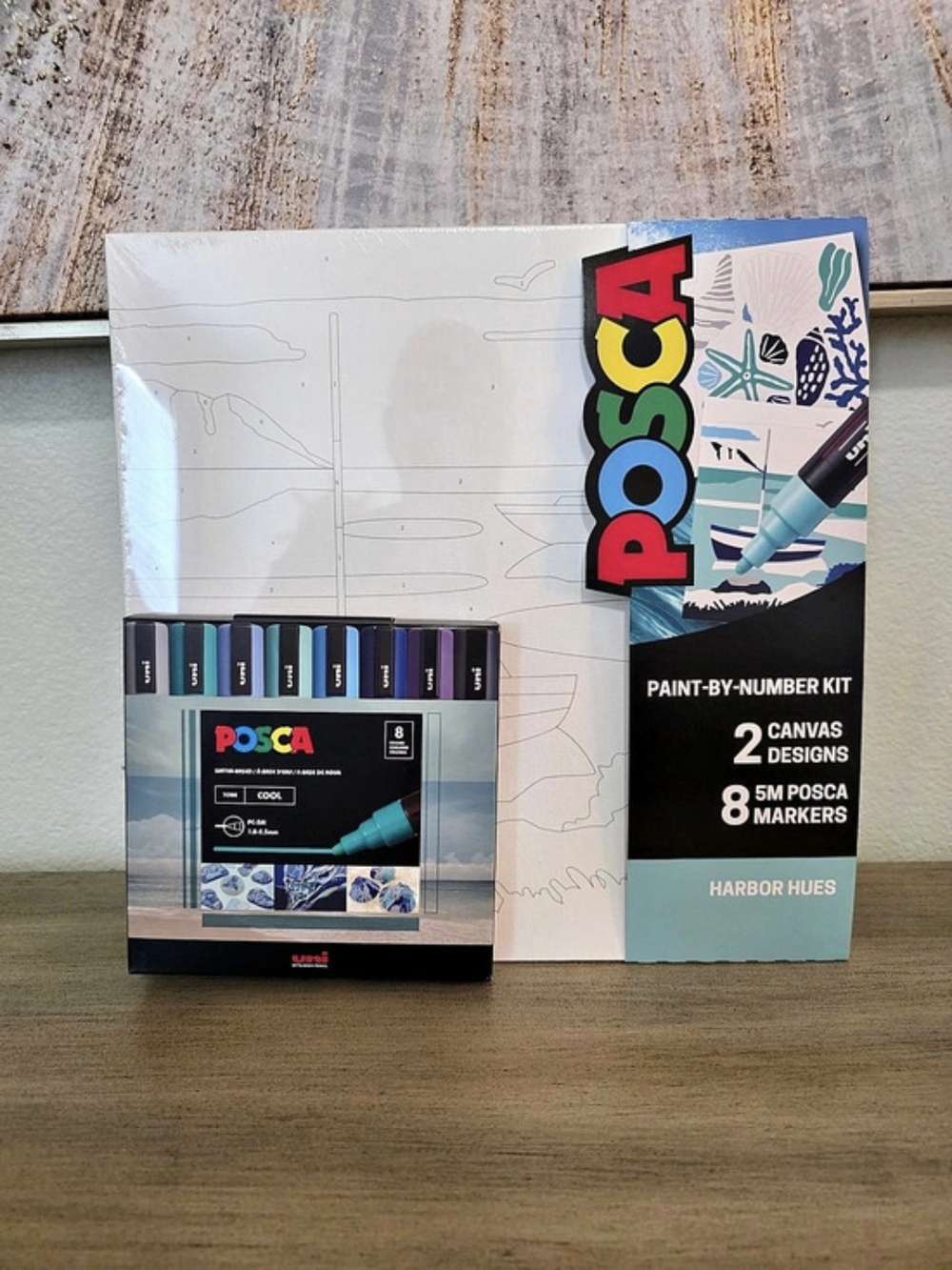 POSCA Harbor Hues Paint-by-Number Kit Paint-by-Number Kit Multicolor NWT